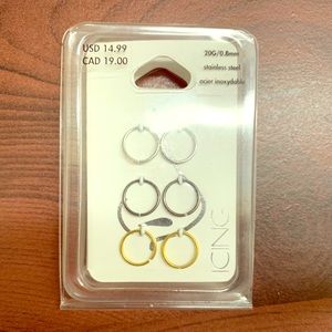 Claire’s Stainless Steel 20g Nose Rings